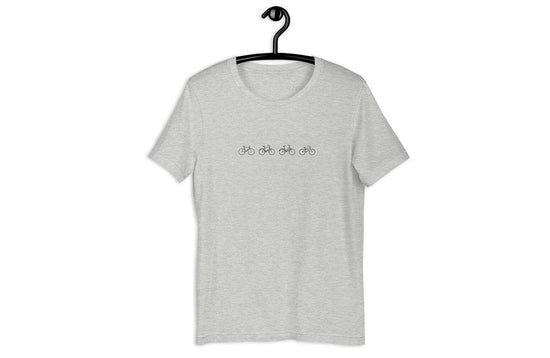 Lined Up - Mens Heather Grey T-Shirt