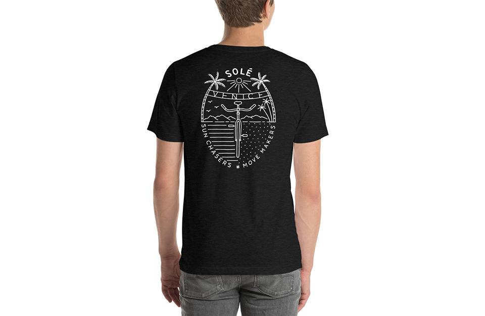 Sun Chasers - Mens Black Heather T-Shirt