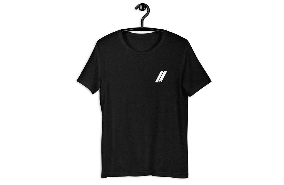 Stripes - Mens Black Heather T-Shirt