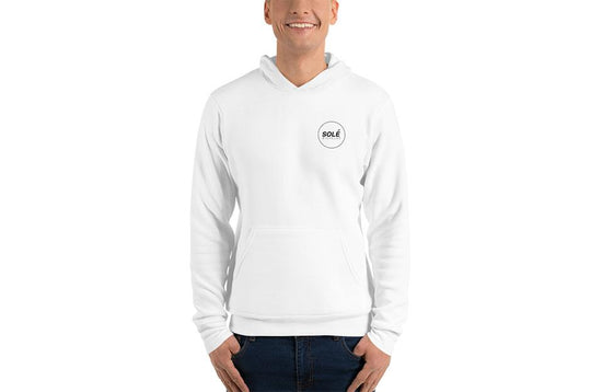 Solé Logo - Mens White Hoodie