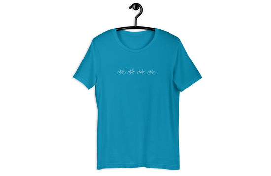 Lined Up - Womens Teal T-Shirt