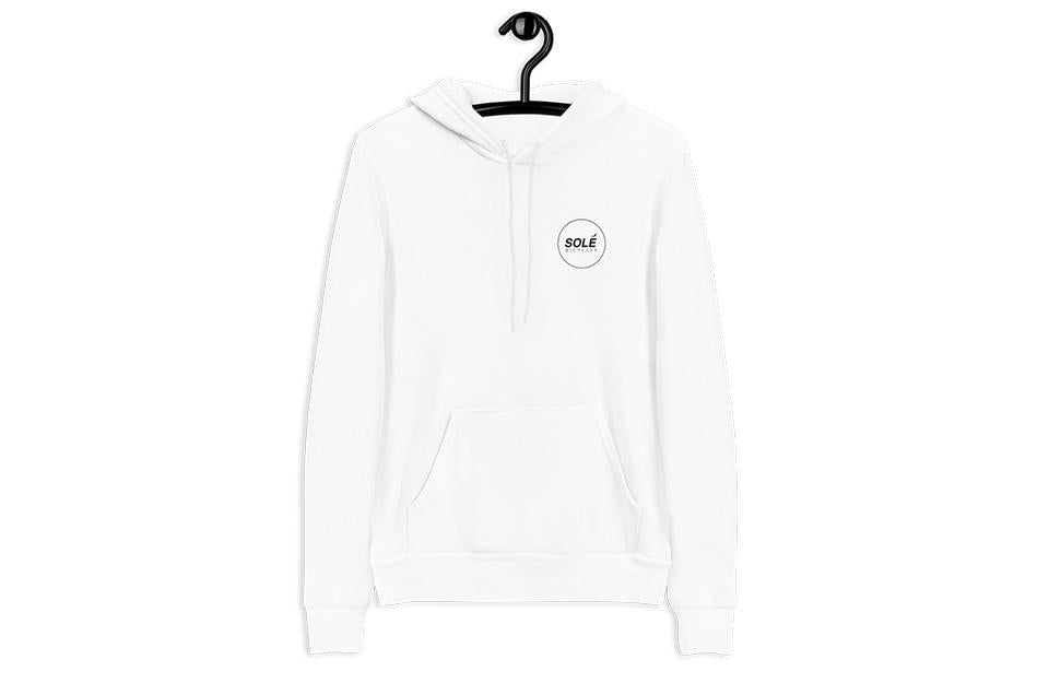 Load image into Gallery viewer, Solé Logo - Mens White Hoodie
