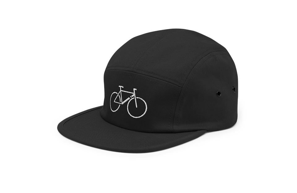 Single Speed - Black Five Panel Cap