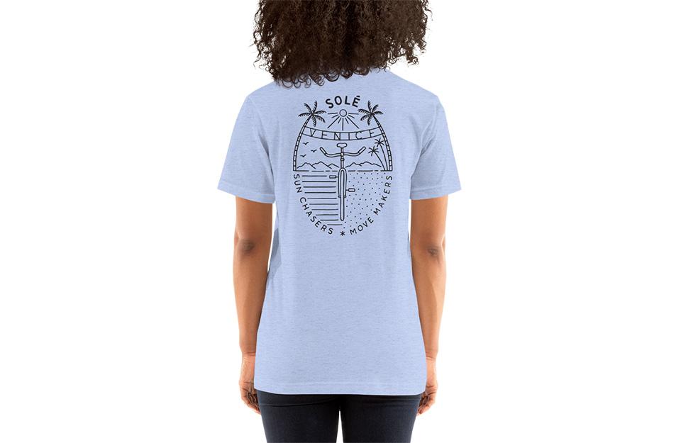 Sun Chasers - Womens Heather Blue T-Shirt