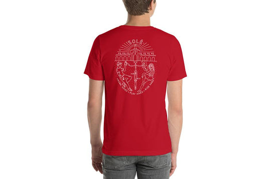 Work Hard, Play Hard - Mens Red T-Shirt