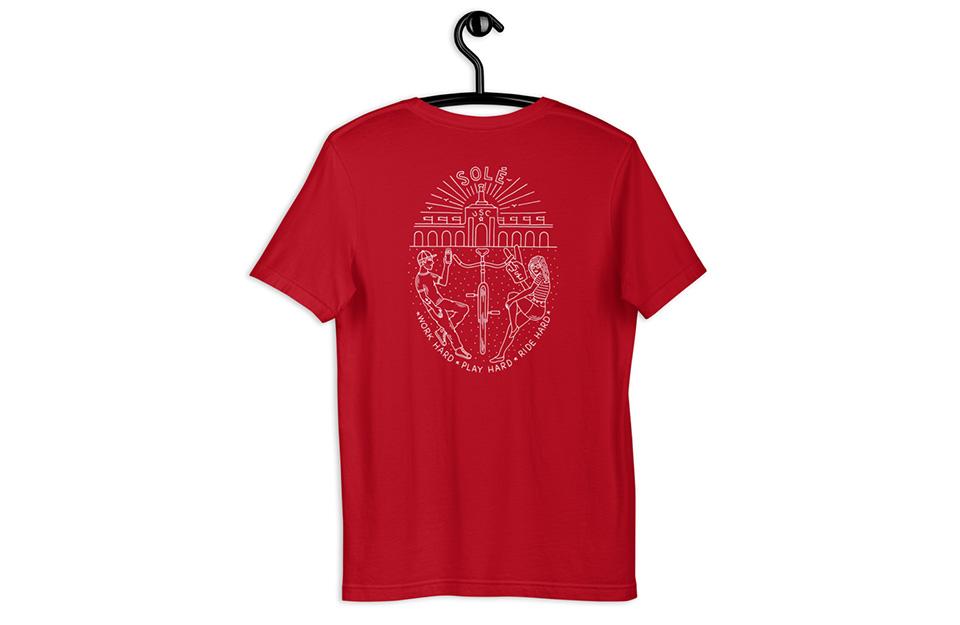 Work Hard, Play Hard - Mens Red T-Shirt