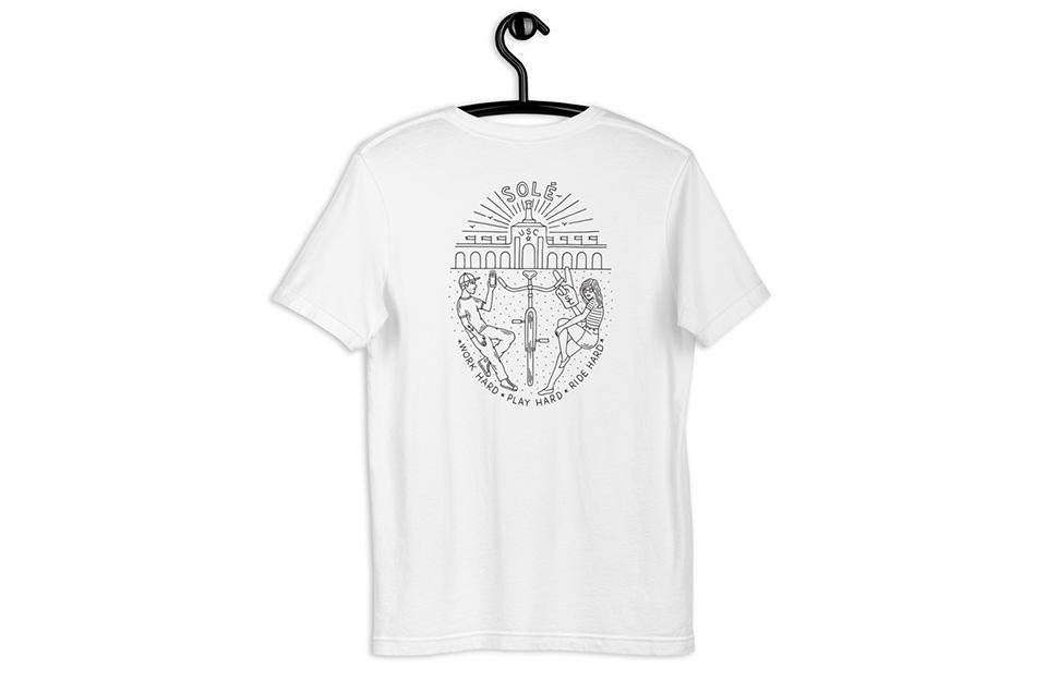 Work Hard, Play Hard - Mens White T-Shirt