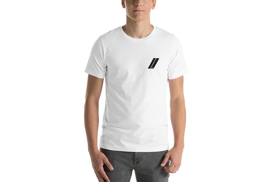 Stripes - Mens White T-Shirt